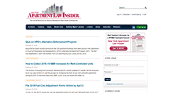 Desktop Screenshot of apartmentlawinsider.com
